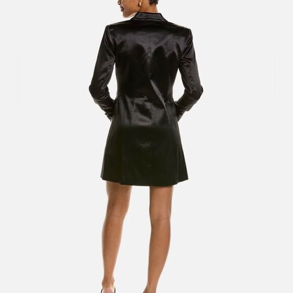 Aidan Mattox Satin Tuxedo Mini Dress size 2 - Picture 2 of 11